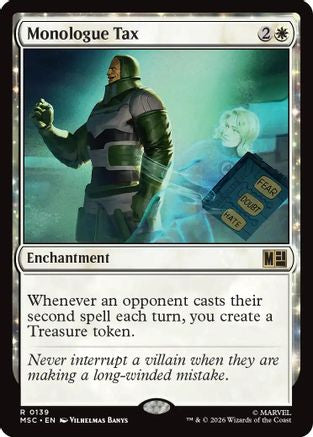 Monologue Tax (Surge Foil) [MSC 139]  Foil