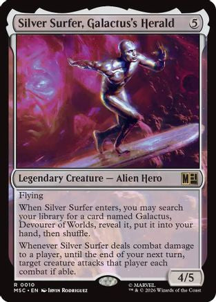 Silver Surfer, Galactus's Herald (Surge Foil) [MSC 010]  Foil