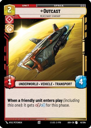 [SWU] Outcast - Mercenary Starship (41/264) - Ashes of the Empire