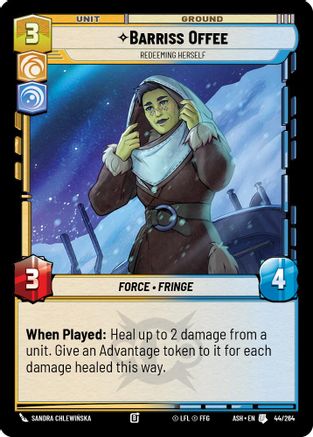 [SWU] Barriss Offee - Redeeming Herself (44/264) - Ashes of the Empire