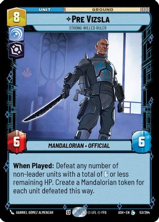 [SWU] Pre Vizsla - Strong-Willed Ruler (53/264) - Ashes of the Empire