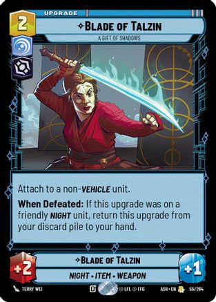 [SWU] Blade of Talzin - A Gift of Shadows (55/264) - Ashes of the Empire