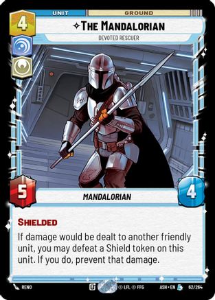 [SWU] The Mandalorian - Devoted Rescuer (62/264) - Ashes of the Empire