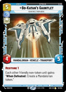 [SWU] Bo-Katan's Gauntlet - Reinforce from Above (63/264) - Ashes of the Empire