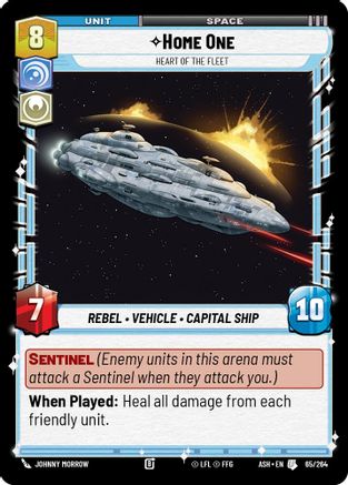 [SWU] Home One - Heart of the Fleet (65/264) - Ashes of the Empire