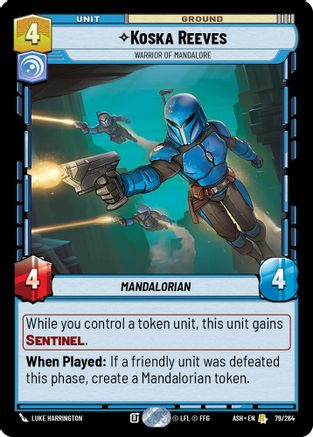 [SWU] Koska Reeves - Warrior of Mandalore (79/264) - Ashes of the Empire
