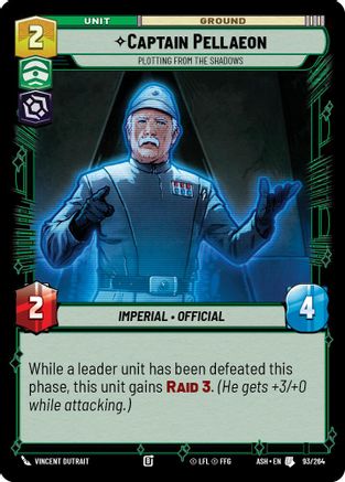 [SWU] Captain Pellaeon - Plotting from the Shadows (93/264) - Ashes of the Empire