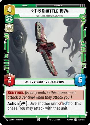 [SWU] T-6 Shuttle 1974 - With a Mentor's Dedication (109/264) - Ashes of the Empire