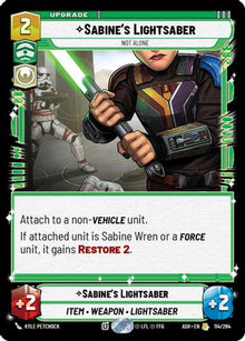[SWU] Sabine's Lightsaber - Not Alone (114/264) - Ashes of the Empire