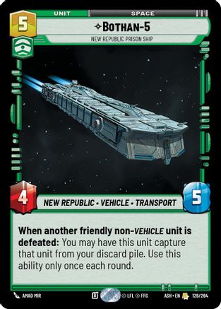 [SWU] Bothan-5 - New Republic Prison Ship (128/264) - Ashes of the Empire