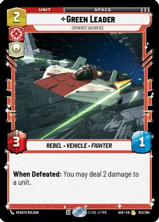 [SWU] Green Leader - Crynyd's Sacrifice (153/264) - Ashes of the Empire