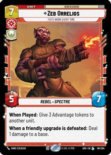 [SWU] Zeb Orrelios - Fists Work Every Time (161/264) - Ashes of the Empire