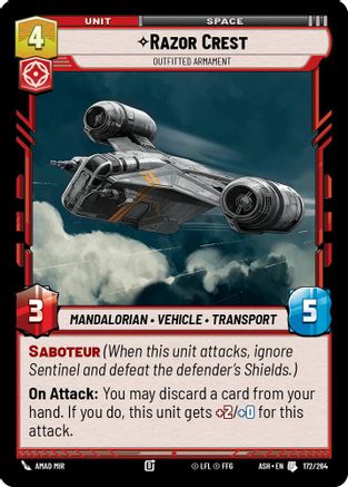 [SWU] Razor Crest - Outfitted Armament (172/264) - Ashes of the Empire