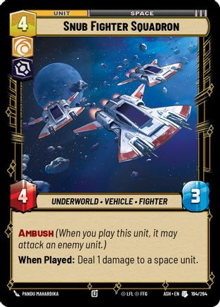 [SWU] Snub Fighter Squadron (194/264) - Ashes of the Empire