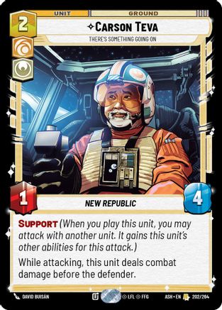 [SWU] Carson Teva - There's Something Going On (202/264) - Ashes of the Empire
