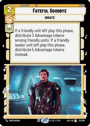 [SWU] Fateful Goodbye (211/264) - Ashes of the Empire
