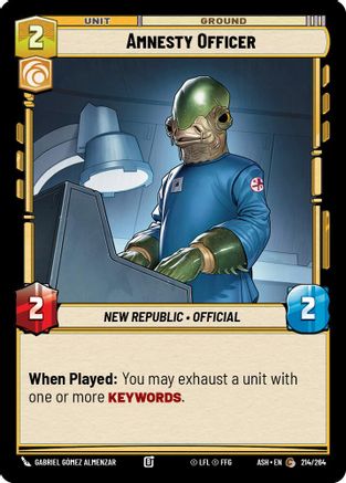 [SWU] Amnesty Officer (214/264) - Ashes of the Empire