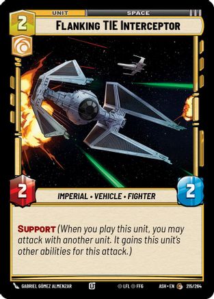 [SWU] Flanking TIE Interceptor (215/264) - Ashes of the Empire
