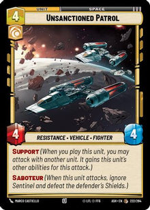 [SWU] Unsanctioned Patrol (222/264) - Ashes of the Empire