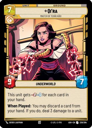 [SWU] Qi'ra - Master of Teras Kasi (226/264) - Ashes of the Empire