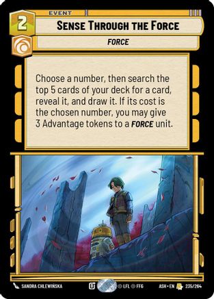 [SWU] Sense Through the Force (235/264) - Ashes of the Empire