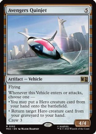 Avengers Quinjet (Surge Foil) [MSC 102]  Foil