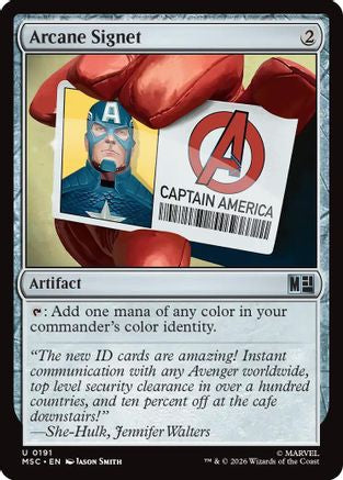 Arcane Signet (0191) (Surge Foil) [MSC 191]  Foil