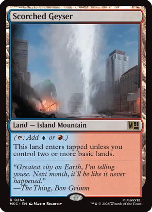 Scorched Geyser (Surge Foil) [MSC 264]  Foil