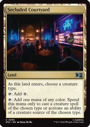 Secluded Courtyard (Surge Foil) [MSC 265]  Foil