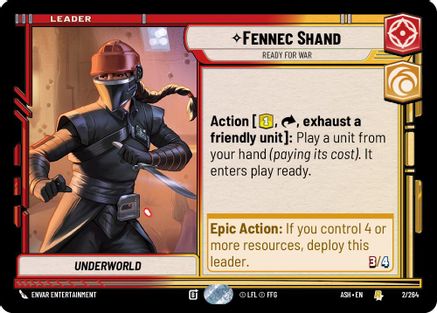 [SWU] Fennec Shand - Ready for War (2/264) - Ashes of the Empire
