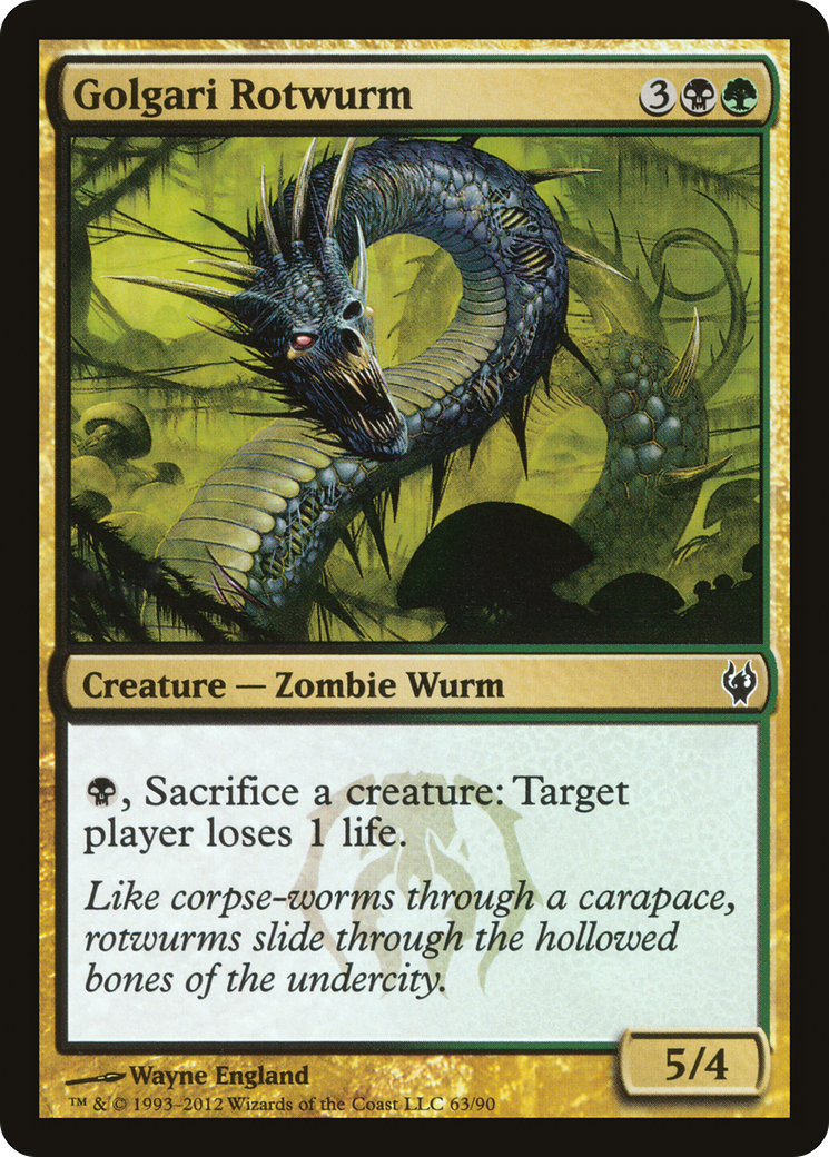 {C} Golgari Rotwurm [Duel Decks: Izzet vs. Golgari][DDJ 063]