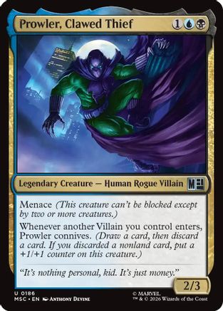 Prowler, Clawed Thief [MSC 186]