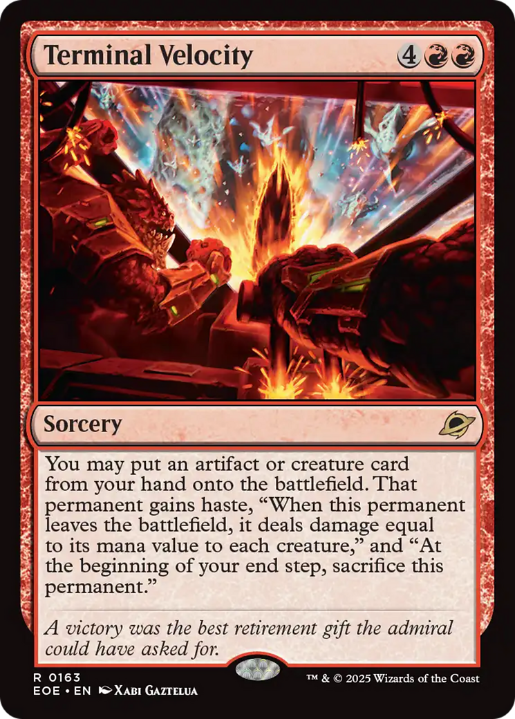 {@@ EOE R} Terminal Velocity [Edge of Eternities][EOE 163]