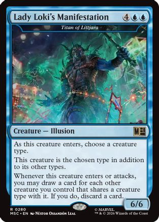 Lady Loki's Manifestation - Titan of Littjara (Surge Foil) [MSC 280]  Foil