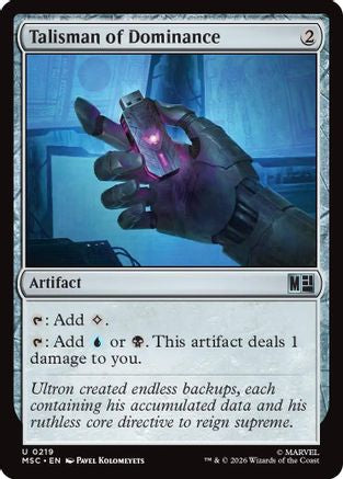 Talisman of Dominance (Surge Foil) [MSC 219]  Foil