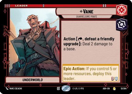 [SWU] Vane - Quarrelsome Pirate (12/264) - Ashes of the Empire