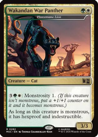 Wakandan War Panther - Fleecemane Lion [MSC 282]