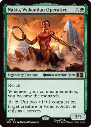 Nakia, Wakandan Operative (Surge Foil) [MSC 069]  Foil