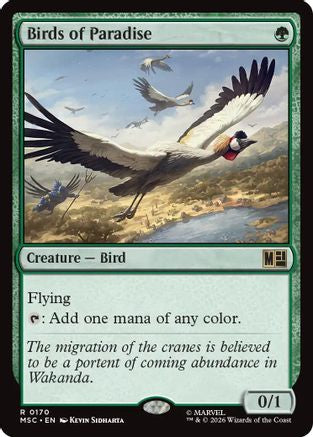 Birds of Paradise (Surge Foil) [MSC 170]  Foil
