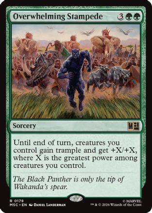 Overwhelming Stampede (Surge Foil) [MSC 178]  Foil