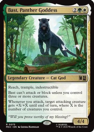 Bast, Panther Goddess (Surge Foil) [MSC 075]  Foil