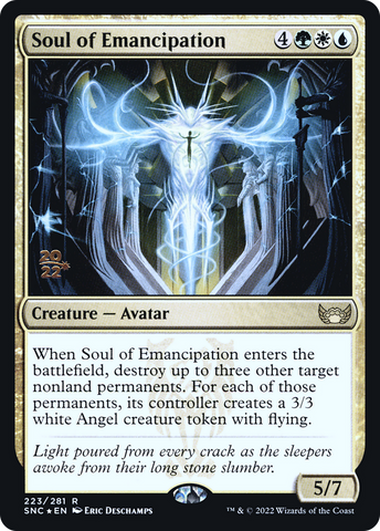 {R} Soul of Emancipation [Streets of New Capenna Prerelease Promos][PR SNC 223]