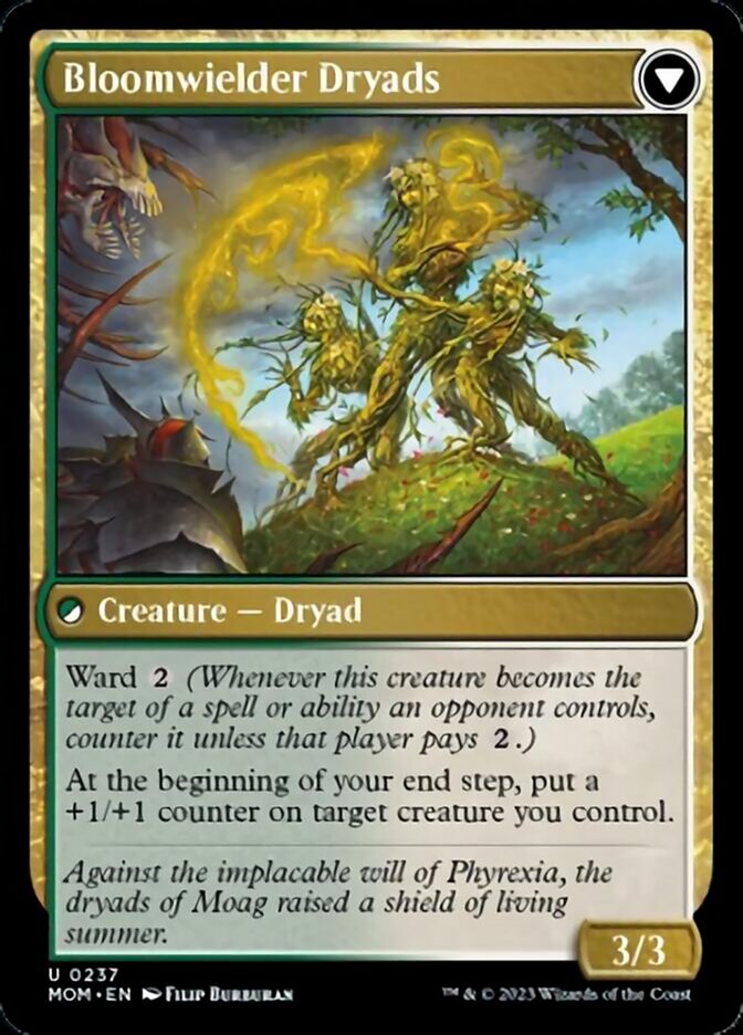 {C} Invasion of Moag // Bloomweaver Dryads [March of the Machine][MOM 237]
