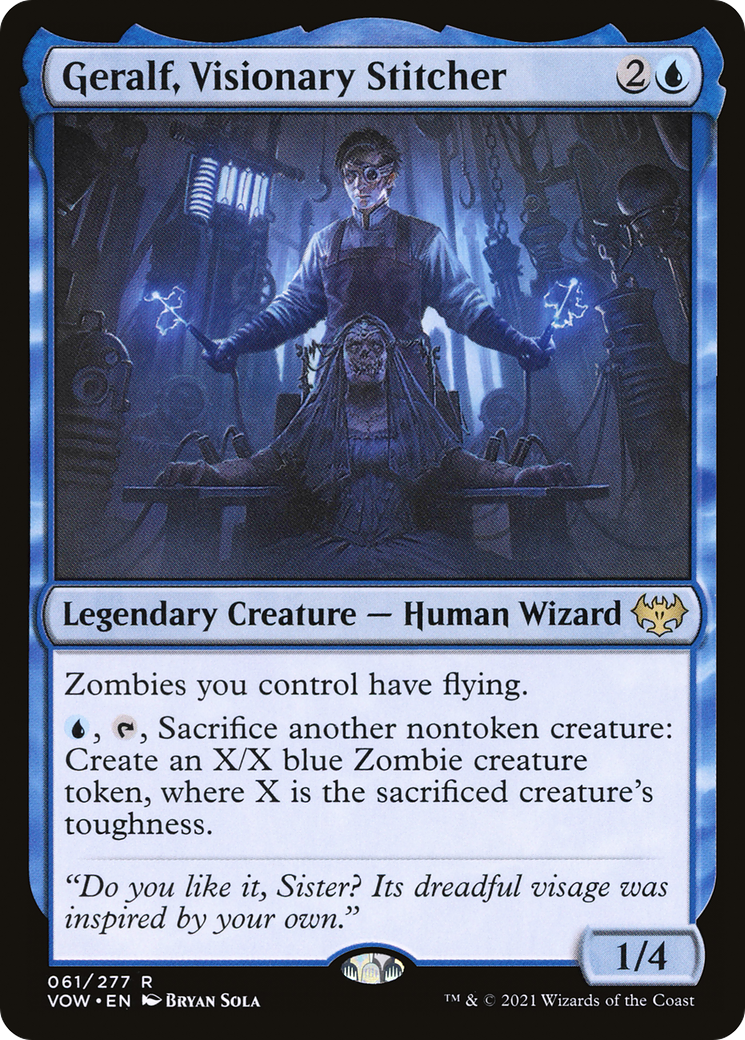 {R} Geralf, Visionary Stitcher [Innistrad: Crimson Vow][VOW 061]