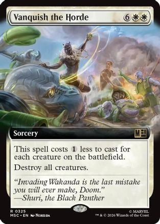 Vanquish the Horde (Extended Art) [MSC 325]  Foil