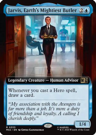 Jarvis, Earth's Mightiest Butler (Extended Art) [MSC 333]  Foil
