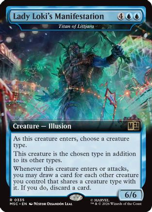 Lady Loki's Manifestation - Titan of Littjara (Extended Art) [MSC 335]  Foil