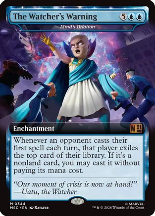 The Watcher's Warning - Mind's Dilation (Extended Art) [MSC 344]  Foil