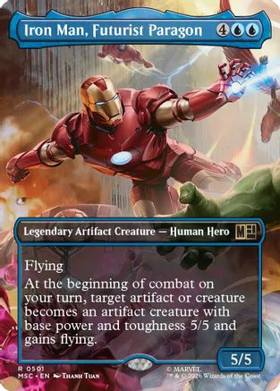 Iron Man, Futurist Paragon (Borderless) [MSC 501]  Foil