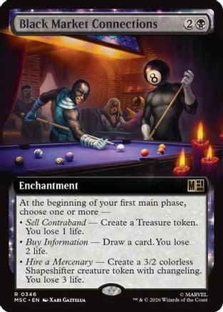 Black Market Connections (Extended Art) [MSC 346]  Foil